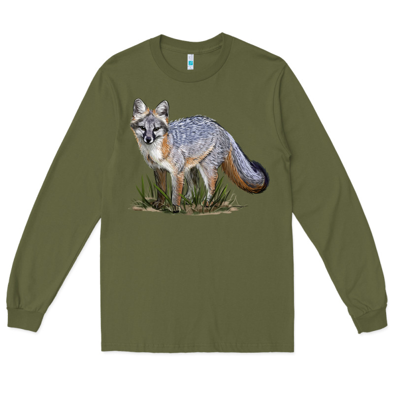 Gray Fox Long Sleeve Tee by LillyAllenDesigns | Teevron