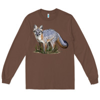 Chestnut Gray Fox Long Sleeve Tee - LillyAllenDesigns
