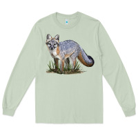 Matcha Gray Fox Long Sleeve Tee - LillyAllenDesigns