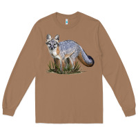 Toasted Coconut Gray Fox Long Sleeve Tee - LillyAllenDesigns