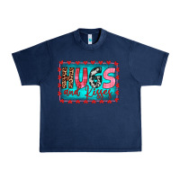 Navy hugs and kisses Urban Heavy Tee - JahusDesignShop