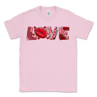 Bubblegum Pink love with kiss Classic Tee - AdoDesignShop