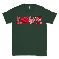 Sports Green love with kiss Classic Tee - AdoDesignShop