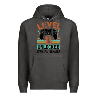 Charcoal Heather Level 13 Unlocked Official Teenager 13th Birthday Premium Hoodie - Bettercallsaul