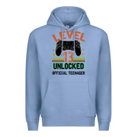 Colony Blue Level 13 Unlocked Official Teenager 13th Birthday Premium Hoodie - Bettercallsaul