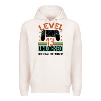 Pale Pink Level 13 Unlocked Official Teenager 13th Birthday Premium Hoodie - Bettercallsaul