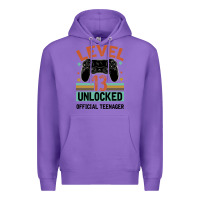 Purple Level 13 Unlocked Official Teenager 13th Birthday Premium Hoodie - Bettercallsaul