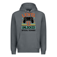 Rock Level 13 Unlocked Official Teenager 13th Birthday Premium Hoodie - Bettercallsaul