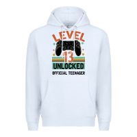 White Level 13 Unlocked Official Teenager 13th Birthday Premium Hoodie - Bettercallsaul
