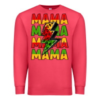 Cardinal mama lightning bolt juneteenth Premium Sweatshirt - LillyAllenDesigns