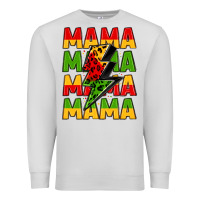 Dove Grey mama lightning bolt juneteenth Premium Sweatshirt - LillyAllenDesigns