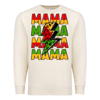 Sandshell mama lightning bolt juneteenth Premium Sweatshirt - LillyAllenDesigns