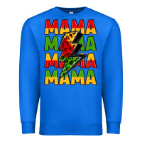 True Royal mama lightning bolt juneteenth Premium Sweatshirt - LillyAllenDesigns
