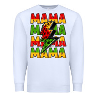 White mama lightning bolt juneteenth Premium Sweatshirt - LillyAllenDesigns