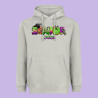 Senior 2023 Halloween Heavyweight Hoodie Designed By Bundleandbundleshop