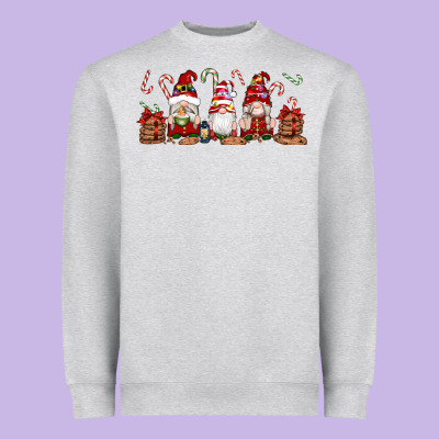 Christmas Gnomes Heavyweight Sweatshirt Designed By Artiststas