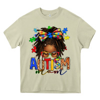 Mossy autism mom afro locs messy bun Heavy Core Tee - texasbilliewilder