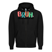 Black bruh formerly known as mom Zipper Hoodie - MaliasSmallBusiness