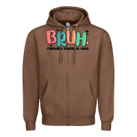 Chestnut bruh formerly known as mom Zipper Hoodie - MaliasSmallBusiness