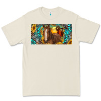 Bone horse and desert with sunflowers gemstone Premium Tee - RanaPortraitStore