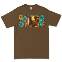 Cacao horse and desert with sunflowers gemstone Premium Tee - RanaPortraitStore