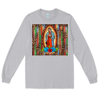 Moon Dust our lady of Guadalupe serape Long Sleeve Tee - BarkalooDesign