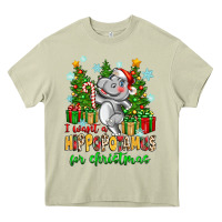 Mossy i want a hippopotamus for christmas Heavy Core Tee - Zillion Design Studio