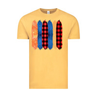 Vintage Mustard Western Farm Life Pattern Brush Stroke Vintage Tee - Bettercallsaul