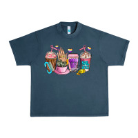 Midnight Navy nail art  coffee cups Urban Heavy Tee - AdoDesignShop