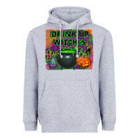 Heather Grey drink up witches Heavyweight Hoodie - BundleAndBundleShop