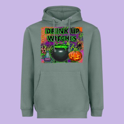 Drink Up Witches Heavyweight Hoodie Designed By Bundleandbundleshop