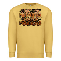 Antique Gold educated motivated elevated melanated Premium Sweatshirt - LillyAllenDesigns