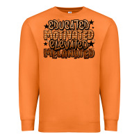Carrot educated motivated elevated melanated Premium Sweatshirt - LillyAllenDesigns