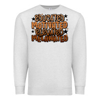 Oatmeal Heather educated motivated elevated melanated Premium Sweatshirt - LillyAllenDesigns