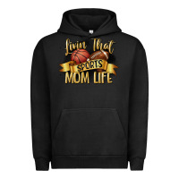 Pigment Black livin that sports mom life Urban Hoodie - CowGirlArtShop