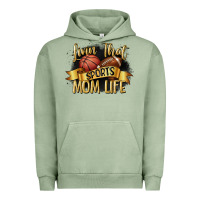Pigment Oil Green livin that sports mom life Urban Hoodie - CowGirlArtShop