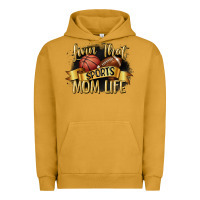 Pigment Peanut Butter livin that sports mom life Urban Hoodie - CowGirlArtShop