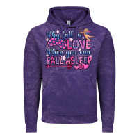 Cloud Purple why fall in love when you can fall asleep Vintage Hoodie - OliviaCreatesArt