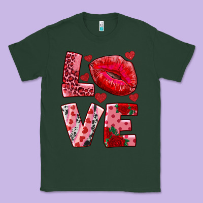 Love Kiss Classic Tee Designed By Adodesignshop