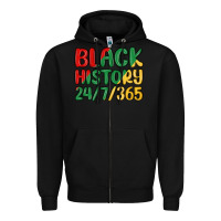 Black black history Zipper Hoodie - MaliasSmallBusiness