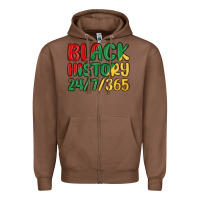Chestnut black history Zipper Hoodie - MaliasSmallBusiness
