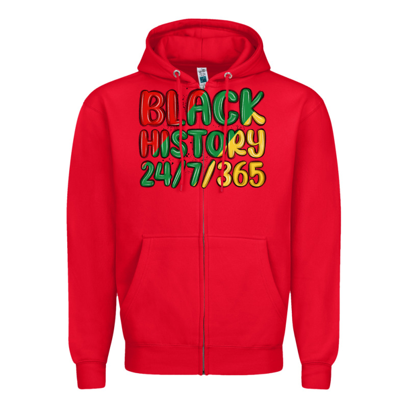 Black History Zipper Hoodie by MaliasSmallBusiness | Teevron