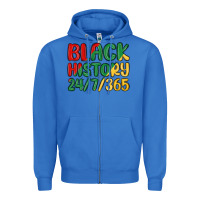True Royal black history Zipper Hoodie - MaliasSmallBusiness