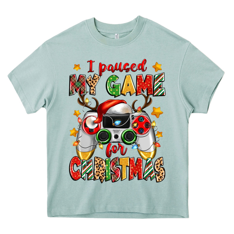 I Paused My Game For Christmas Heavy Core Tee by Zillion Design Studio | Teevron