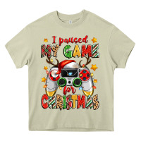 Mossy i paused my game for christmas Heavy Core Tee - Zillion Design Studio