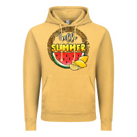 Vintage Mustard hello summer watermelon Vintage Hoodie - JahusDesignShop