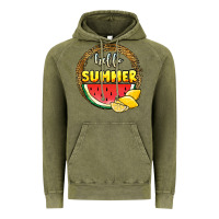 Vintage Olive hello summer watermelon Vintage Hoodie - JahusDesignShop