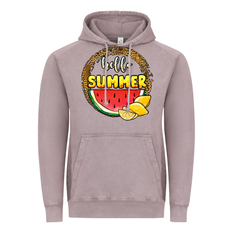 Hello Summer Watermelon Vintage Hoodie by JahusDesignShop | Teevron
