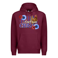 Burgundy American Chicken Premium Hoodie - Bettercallsaul