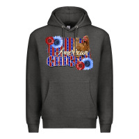 Charcoal Heather American Chicken Premium Hoodie - Bettercallsaul